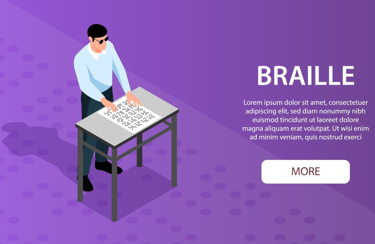 Narrator with Braille