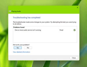 Audio Problems Windows 11