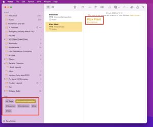 Apple Notes on macOS