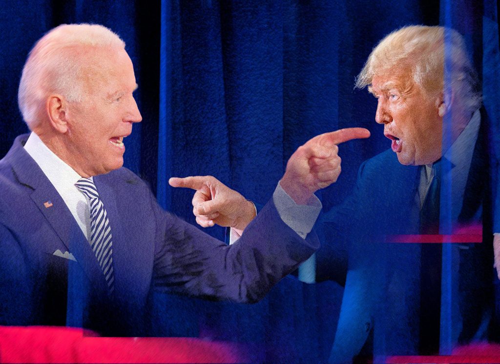 2024 polls Trump, Biden war